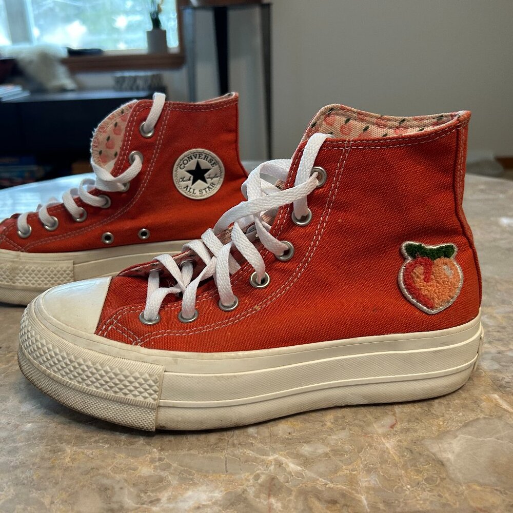 Converse Chuck Taylor ALL STAR, platform high-top 'PEACHES' SIZE 6